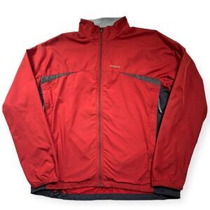 Vintage Patagonia Jacket‎ XL Men's Windbreaker Full Zip Nylon Color Block Red